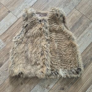 Zara Faux Fur Vest, Size 12-18 Months